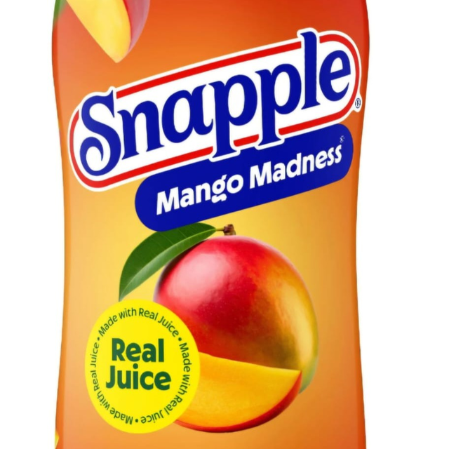 Snapple Mango Juice.