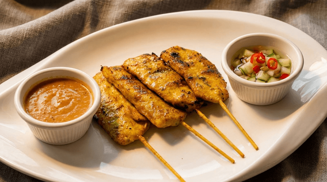 Chicken Satay (4 Pieces).