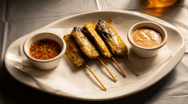 Beef Satay (4 Pieces).