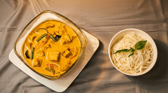 Red Curry Noodles.